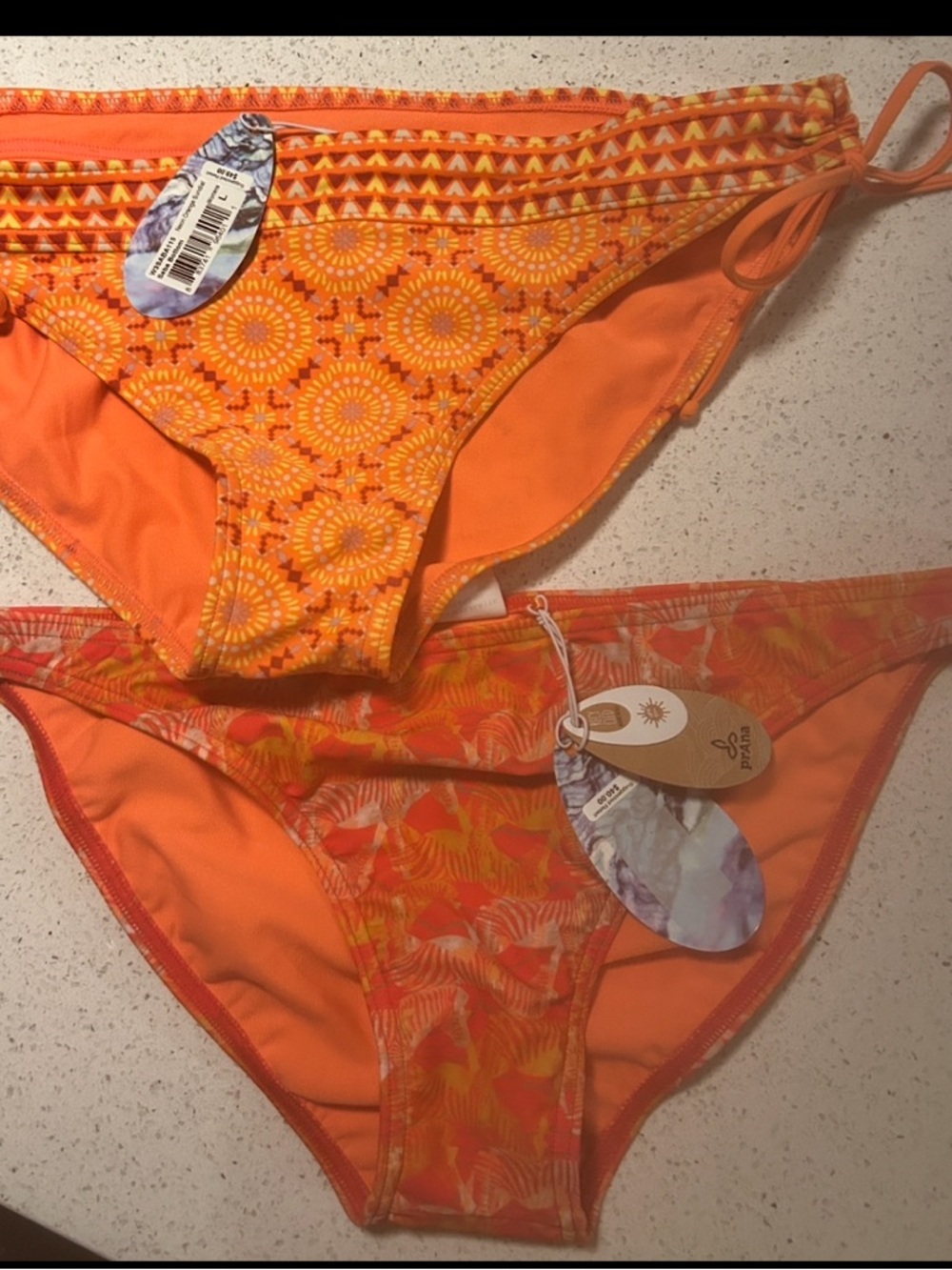 2 pair of Prana swim bottoms NWT